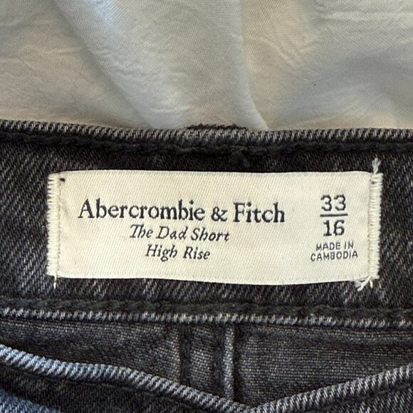 Abercrombie High Rise Dad Shorts with Criss-Cross Waistband - Picture 3 of 3